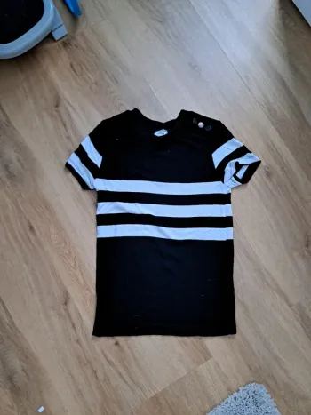 T-shirt cintré noir blanc 34 pimkie