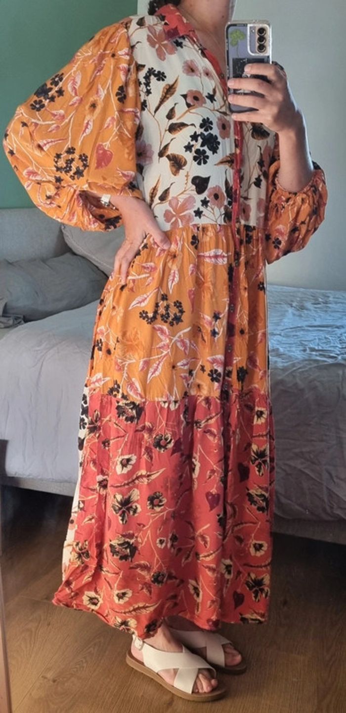 Robe longue d'été motif fleuri - photo numéro 5