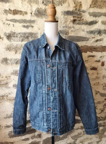 Veste en jean bleue foncée Dynam Taille 46 48