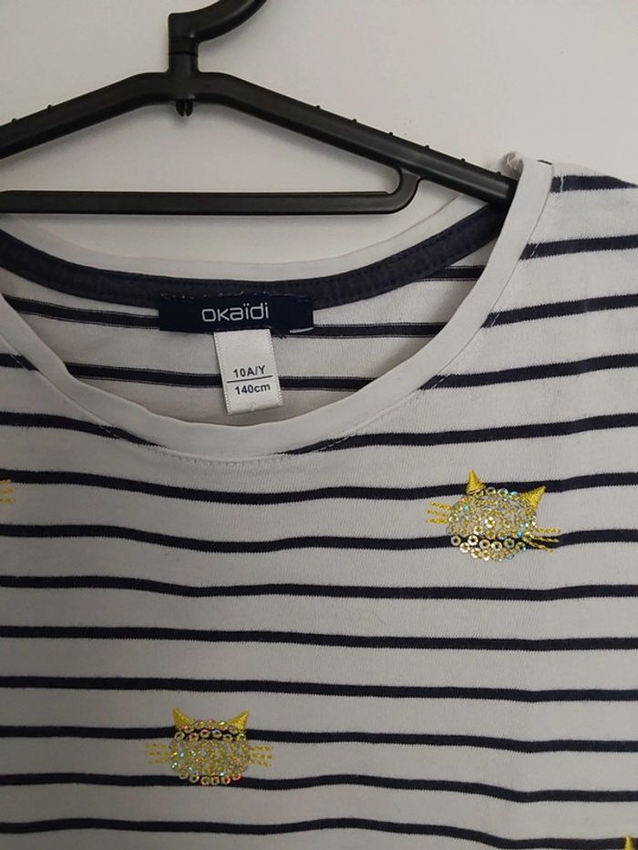 T shirt okaïdi fille 10 ans - photo numéro 2