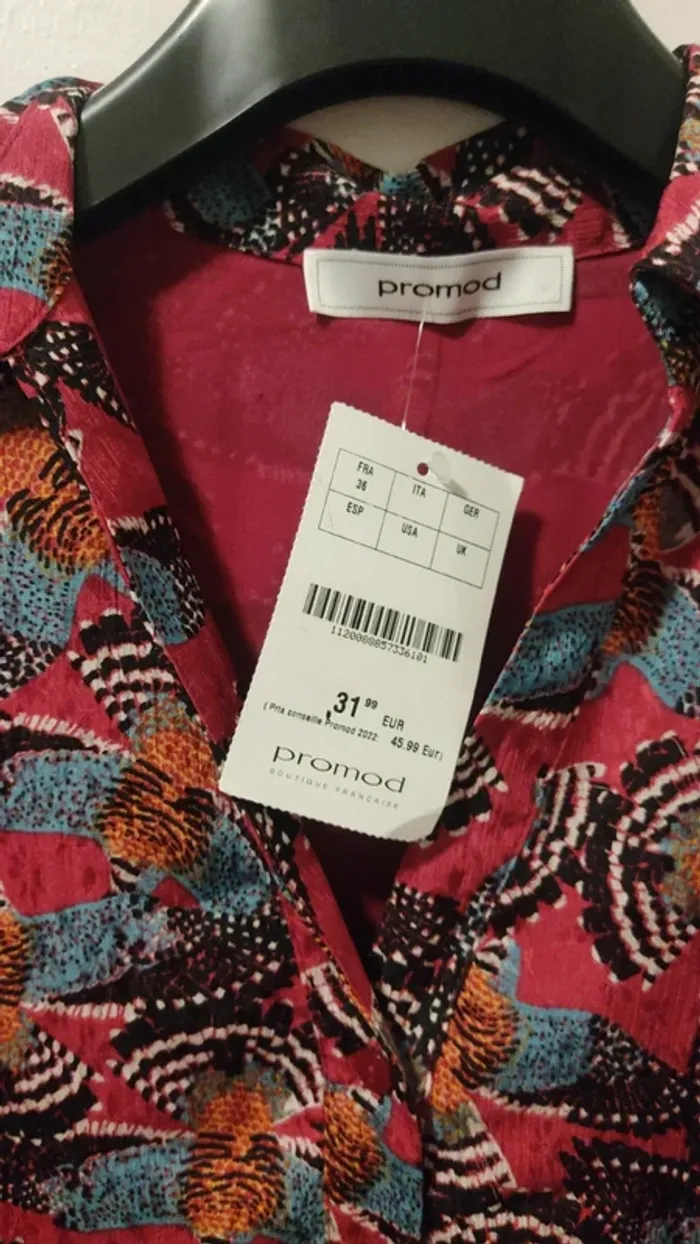Promod Robe multicolore taille 36 neuf - photo numéro 3
