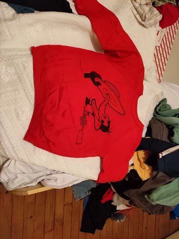 Sweat rouge daffy taille S