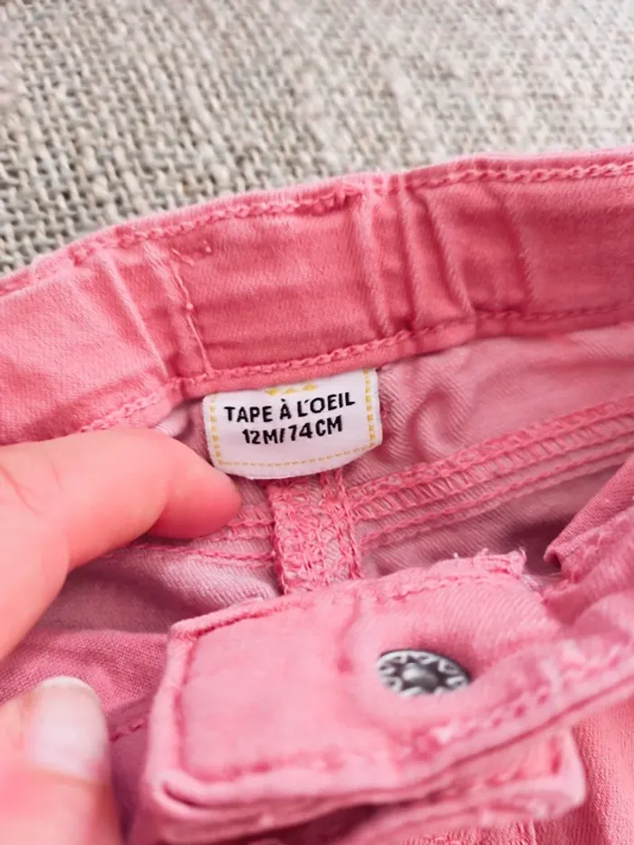 Pantalon fille tape à l'oeil 12 mois excellent état - photo numéro 3