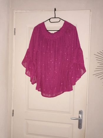 Blouse bohème violet
