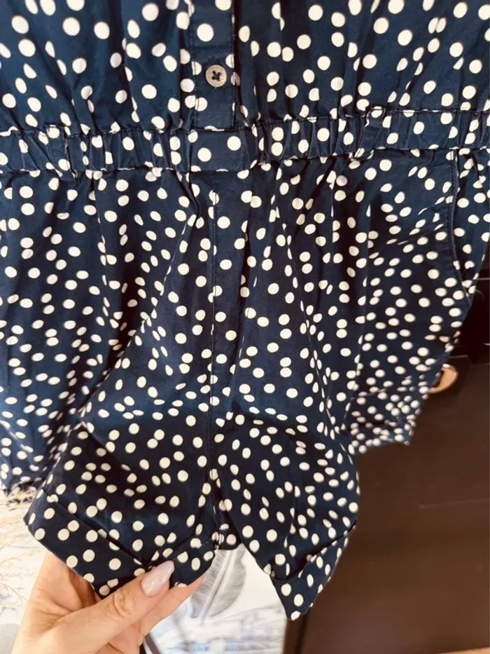 Taille 12 ans Combishort été fille Okaidi bleu marine * poids * 🌸 - photo numéro 4