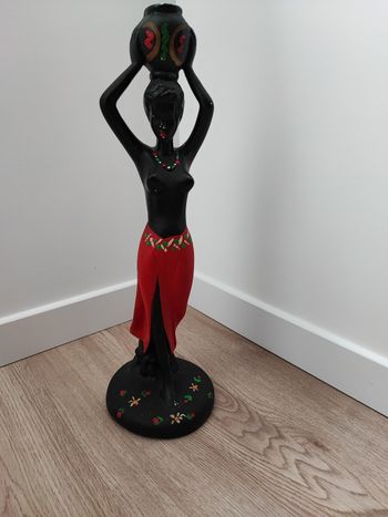 Figurine africain en plâtre