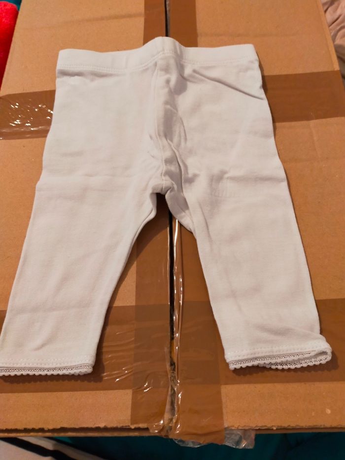 Legging blanc 3 mois