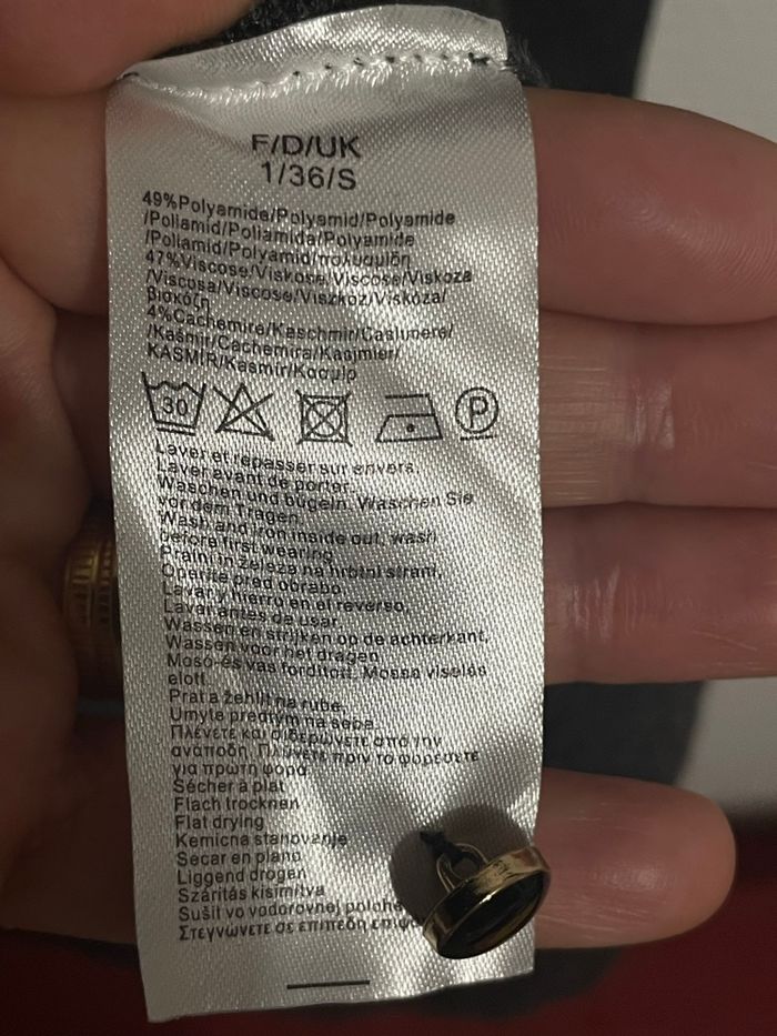 Robe pull Katmai – noire, douce et chaude – Taille S (36) - photo numéro 6