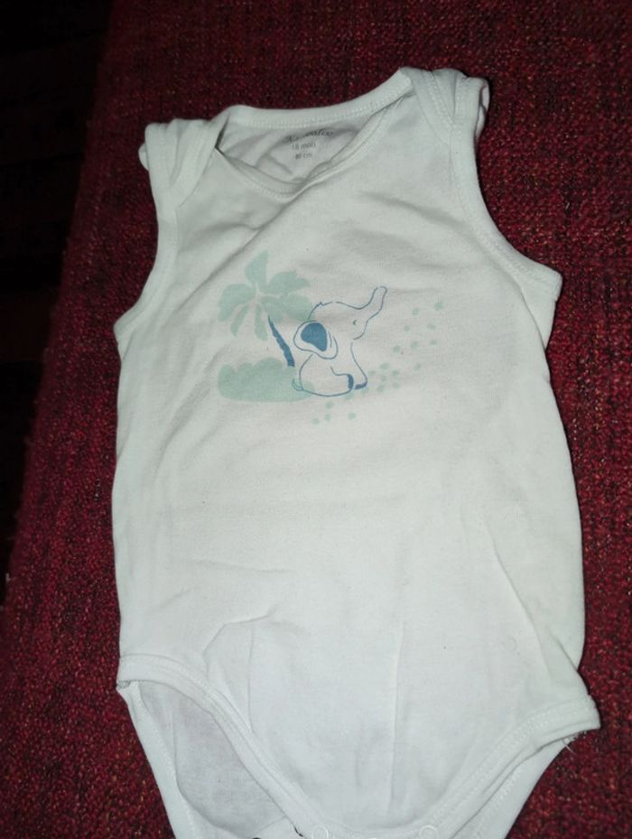 Body maillot de corps coton 12 mois a 18 mois - photo numéro 2