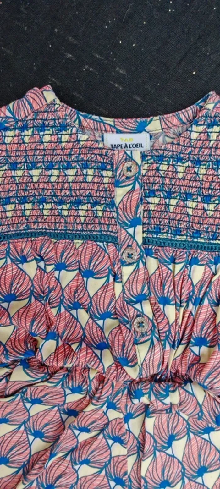 Barboteuse motifs coquillage Tape à l’œil 59 cm Fille