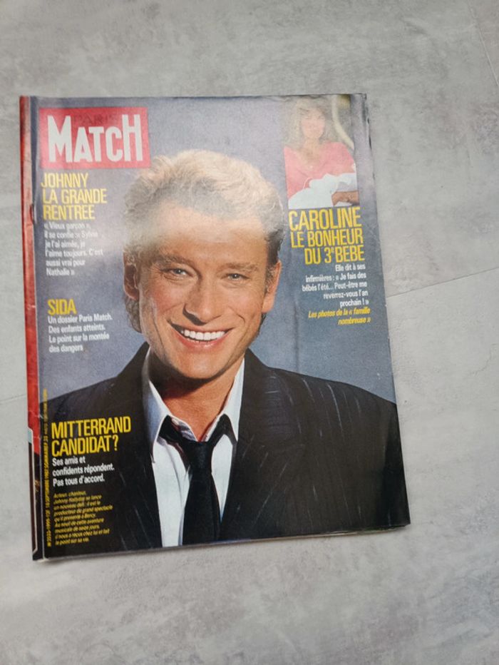 Lot Paris Match couverture Johnny. - photo numéro 14