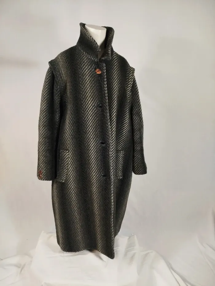 Manteau 100% Mohair Manteau long femme laine A265 - photo numéro 2