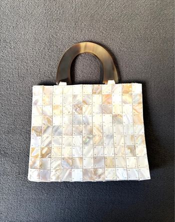 Sac de soirée en nacre années 80