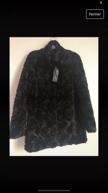 Manteau noir doux