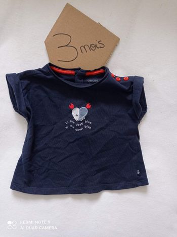 T shirt Obaibi 3mois