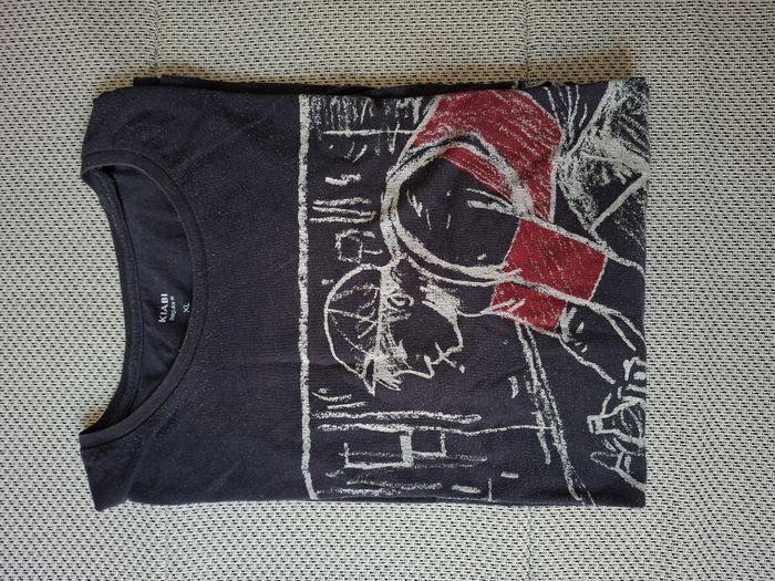 Tee shirt bleu imprimé Kiabi Taille XL