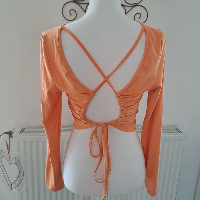 Crop top orange - photo numéro 2