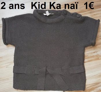 Pull manches courtes 24 mois KidKanai