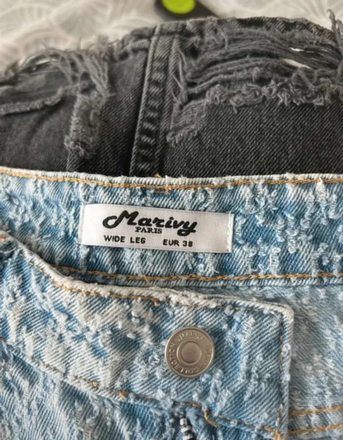 Jean à motifs bleu clair easy Clothes neuf - photo numéro 2