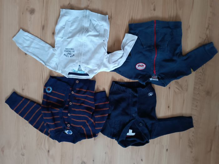 Lot de gilets garçon  12 mois - photo numéro 2