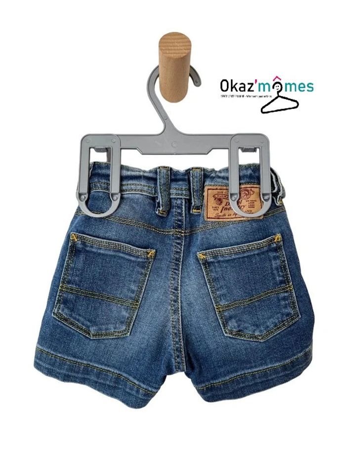 Short en jean bleu denim - Diesel 6 mois - photo numéro 3