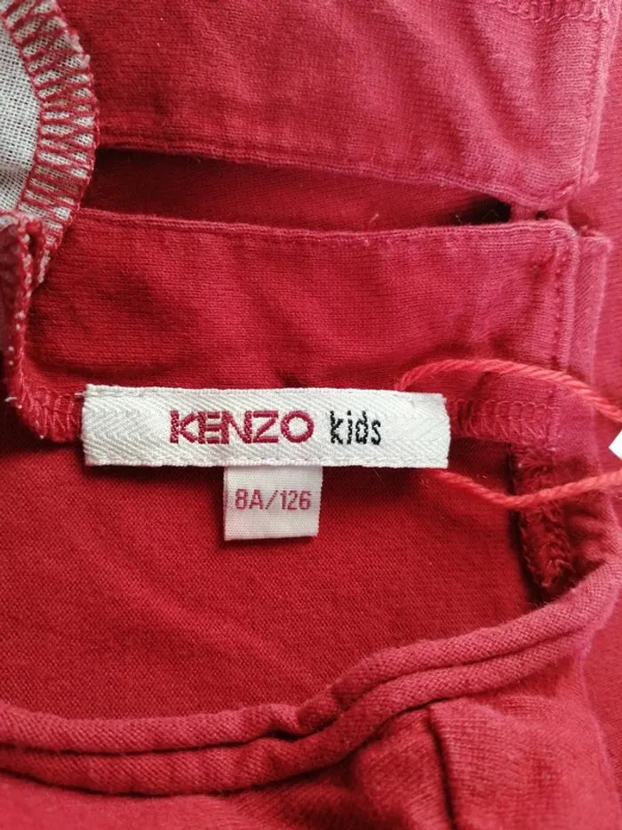 Tee-shirt rouge à manches longues avec imprimé / kenzo kids / (8ans) - photo numéro 8