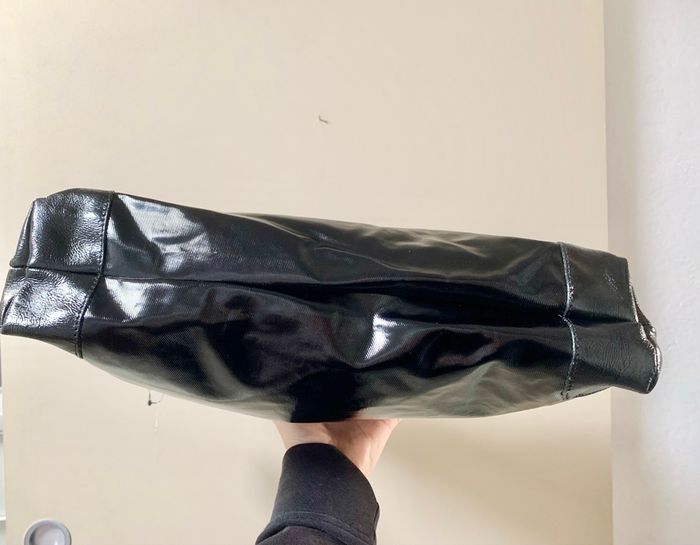 Sac noir vernis Texier neuf - photo numéro 7