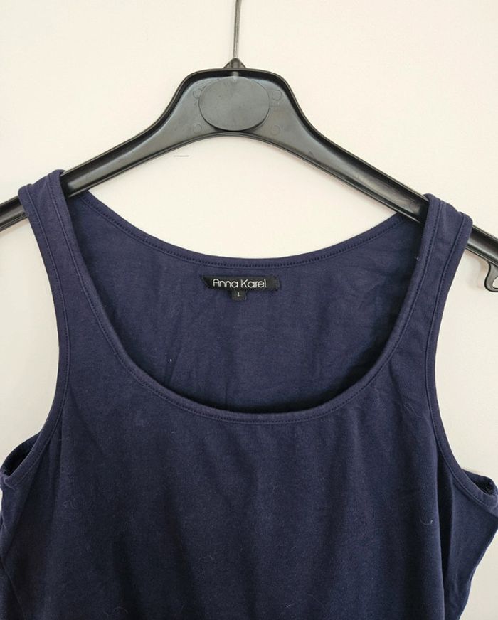 Débardeur bleu marine Anna Karel - Taille L - photo numéro 2
