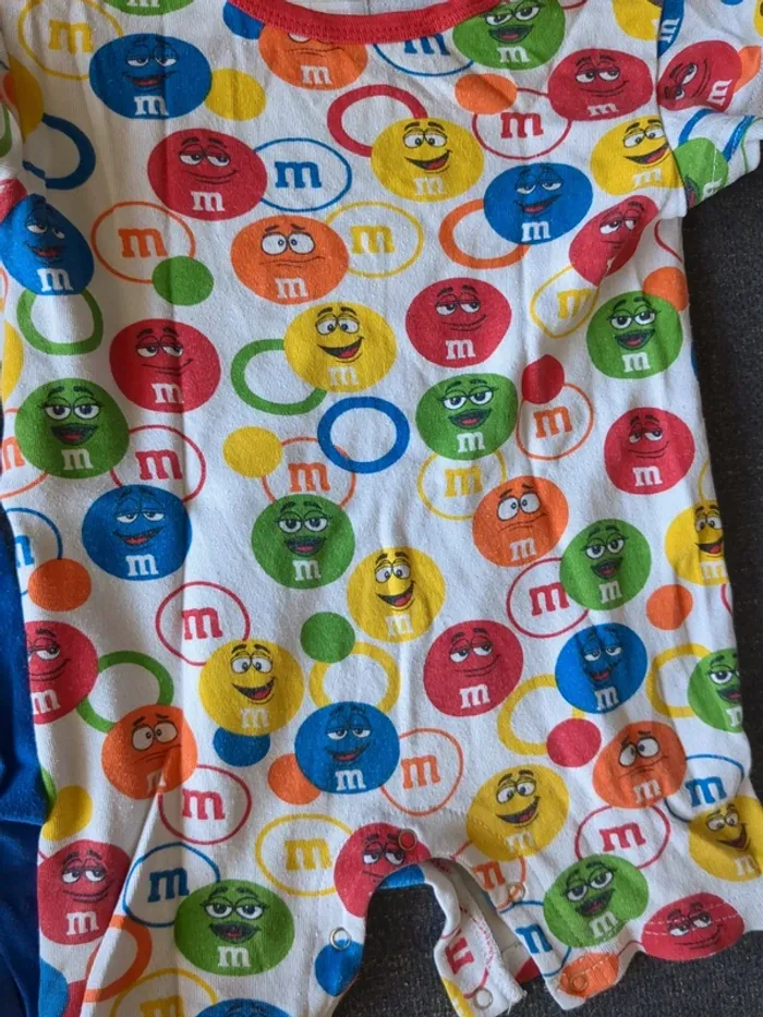 Lot de 3 bodies short M&M's - photo numéro 4