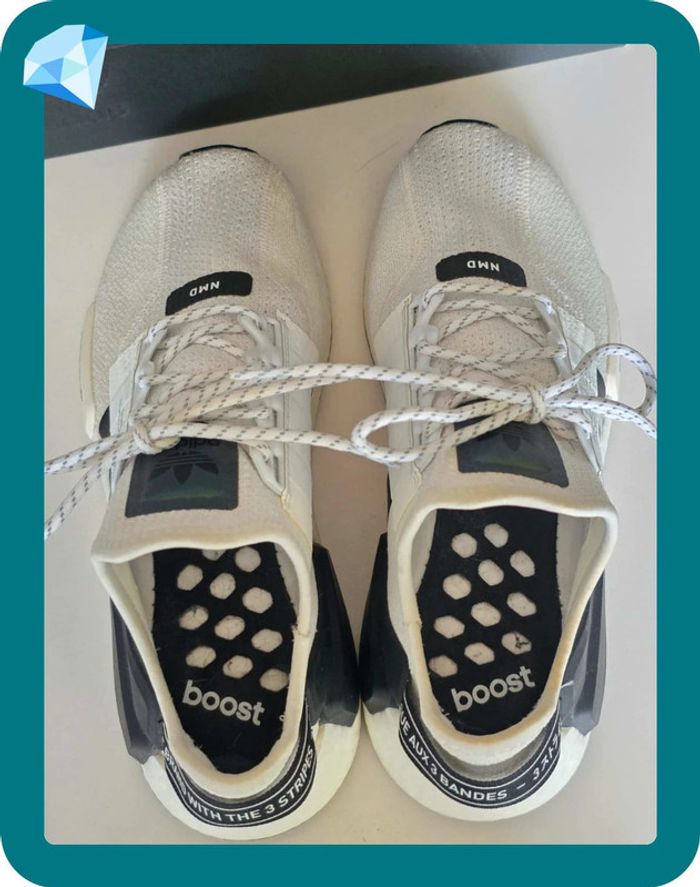 Adidas nmd r1 v2 blanche avec facture - photo numéro 11