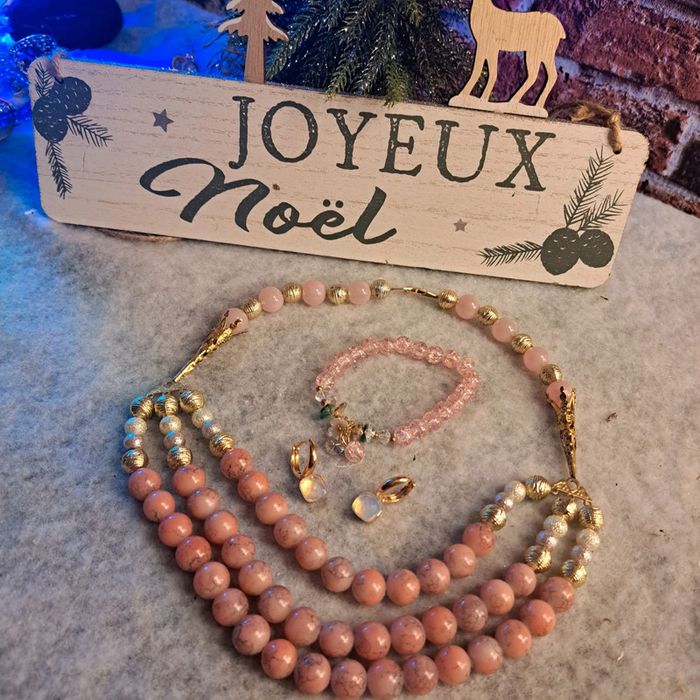 Parrurre magnifique chic rose et doré - photo numéro 2