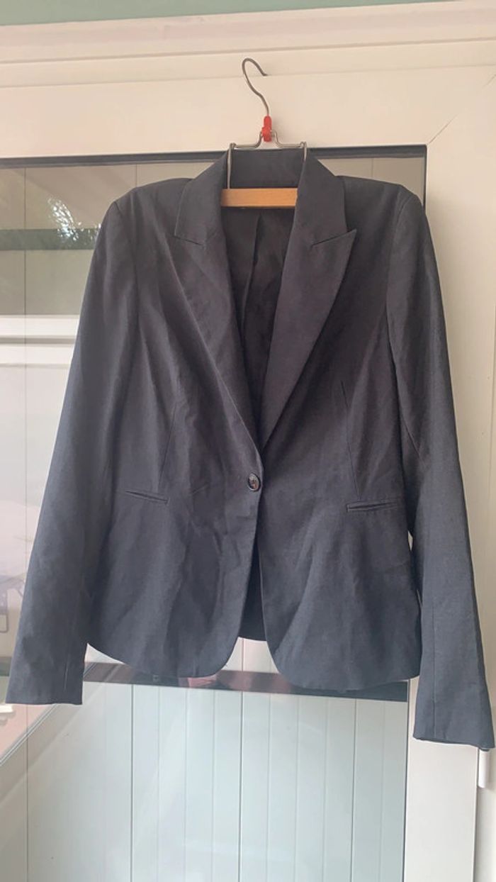 Veste tailleur femme gris