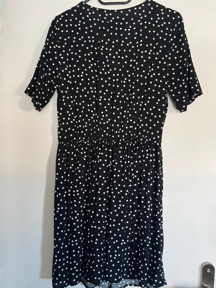 Robe Kiabi noire à pois blancs - photo numéro 8