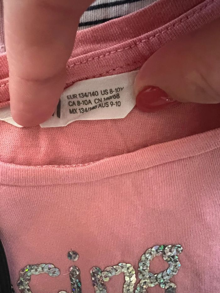 Vend lot de 9 vêtements fille H&M taille 8/9 ans très bon état - photo numéro 7