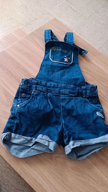 Salopette short en jean
