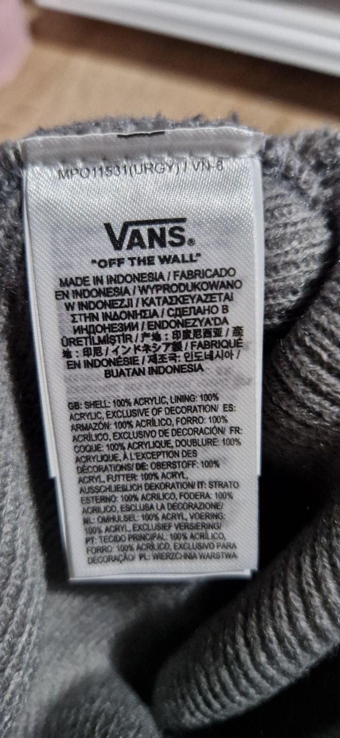 Bonnet Vans Milford Beanie Gris Heather Bonnet Vans Milford Beanie gris Heather Grey neuf étiqueté OS - photo numéro 4