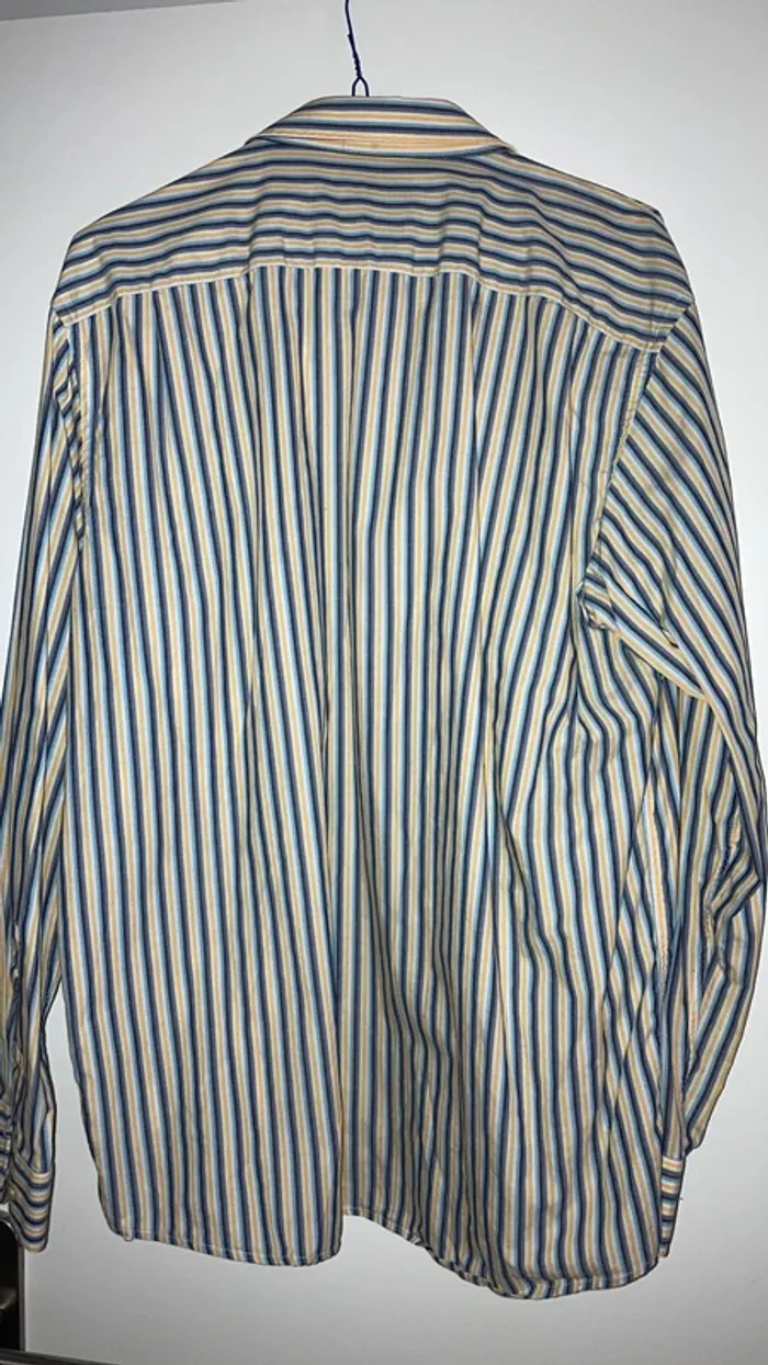 Chemise homme manches longues imprimée rayures L Célio - photo numéro 5