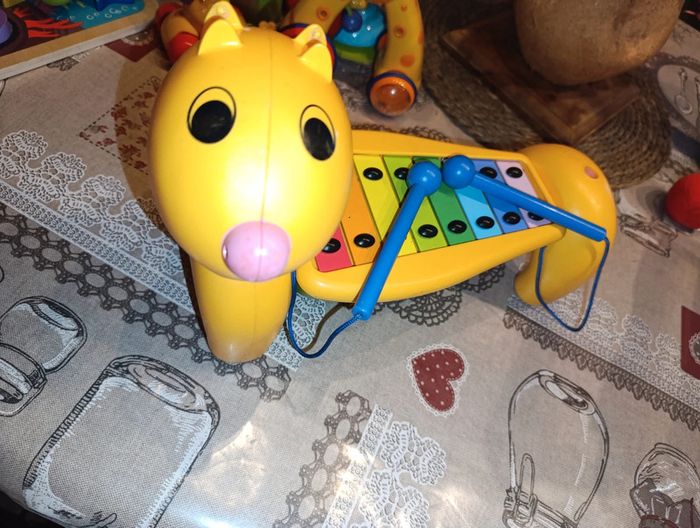 Chien Xylophone pour bébé en bon état