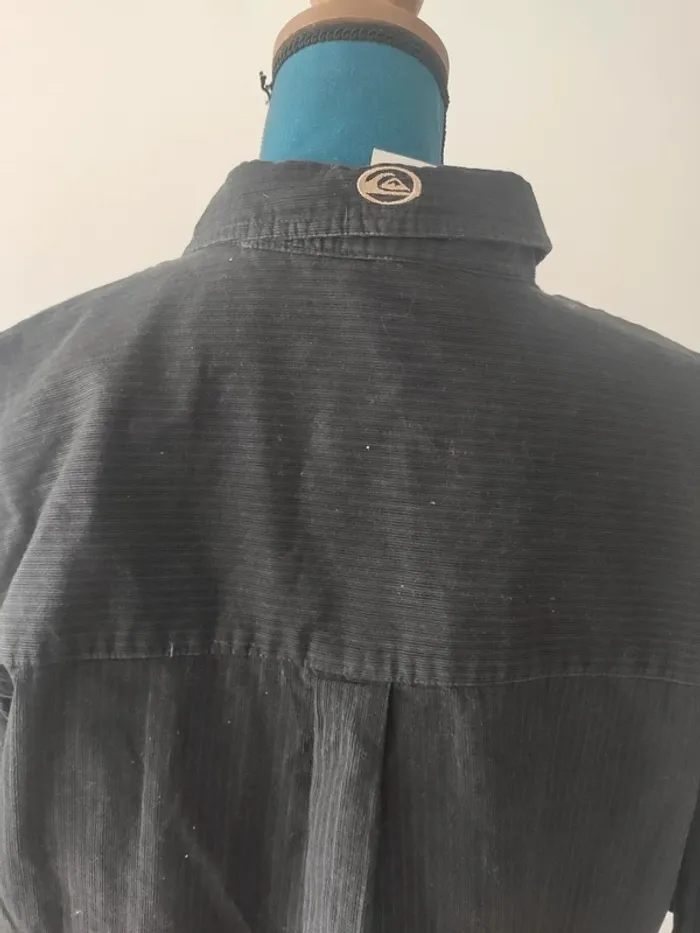 Surchemise velours noir unisexe Quiksilver - photo numéro 6