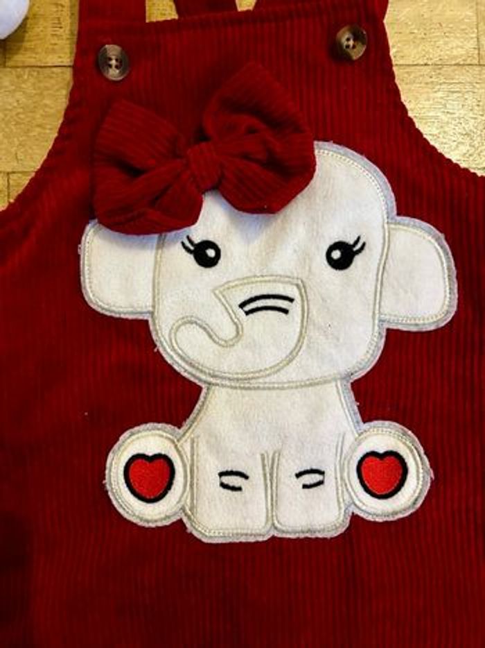 Salopette velours côtelé 12/18 mois 🐘 TBE - photo numéro 2