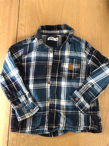 Chemise à carreaux 24 mois