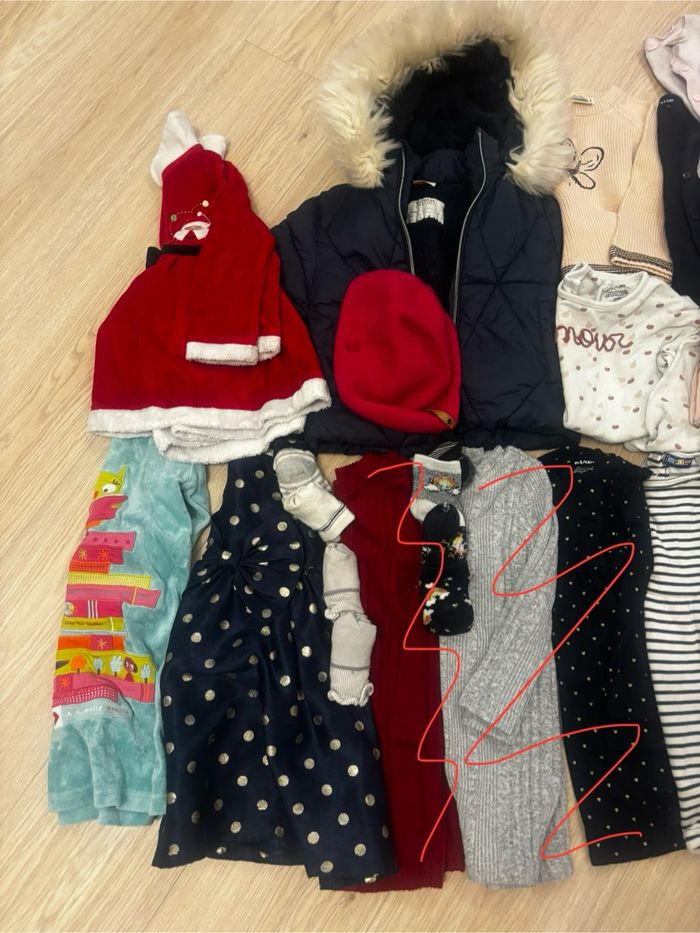 Lot vêtements bébé fille automne hiver 24 mois / 2 ans - photo numéro 2