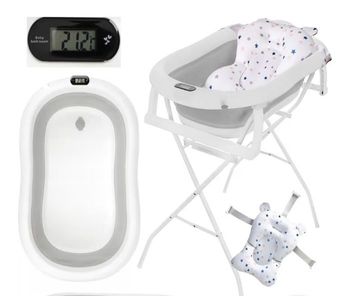 Baignoire pliable avec coussin de bain