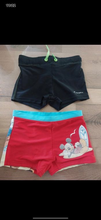 Lot 2 boxers de bain garçon 6ans
