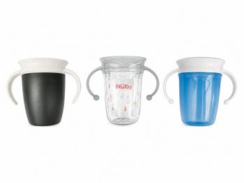 lot de 3 gobelets 360 degrés • nuby / munchkin
