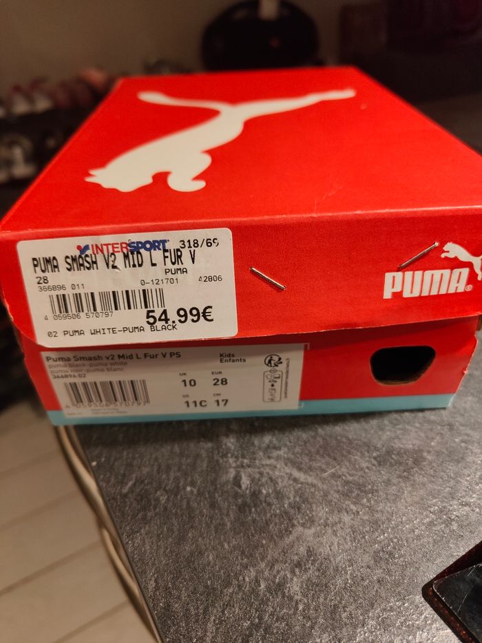 PUMA Smash v2 cm28 noir - photo numéro 2