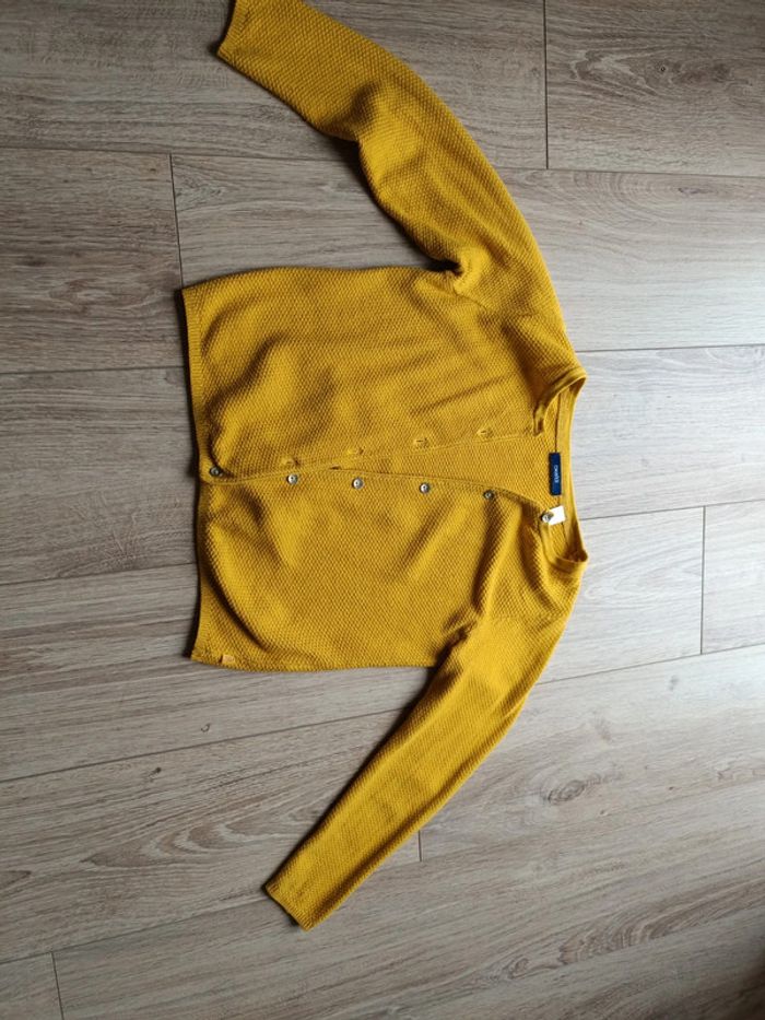 Gilet fille jaune - photo numéro 2