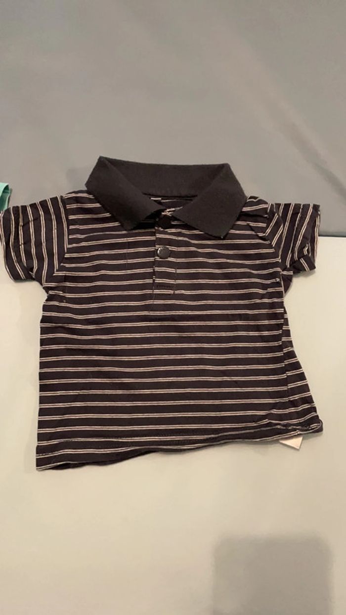 Lot de 2 polos manches courtes 6 mois - photo numéro 3