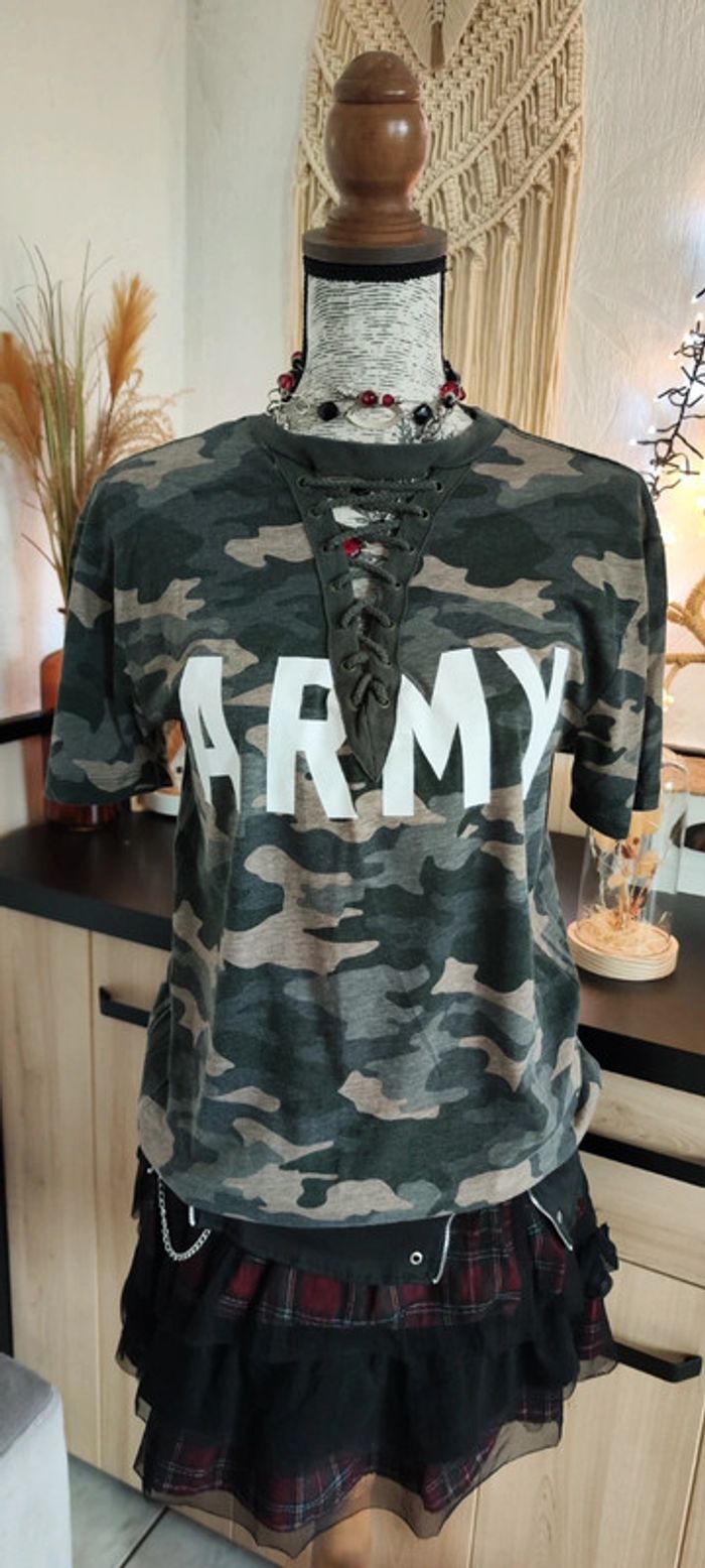Superbe tee shirt army neuf - photo numéro 2