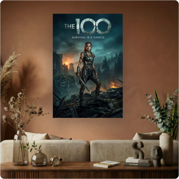 Affiche film "The 100" série post-apocalyptique poster cinéma déco murale A3 Sans cadre